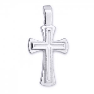 Pandantiv argint 925 rodiat in forma de cruce Be Spiritual [0]